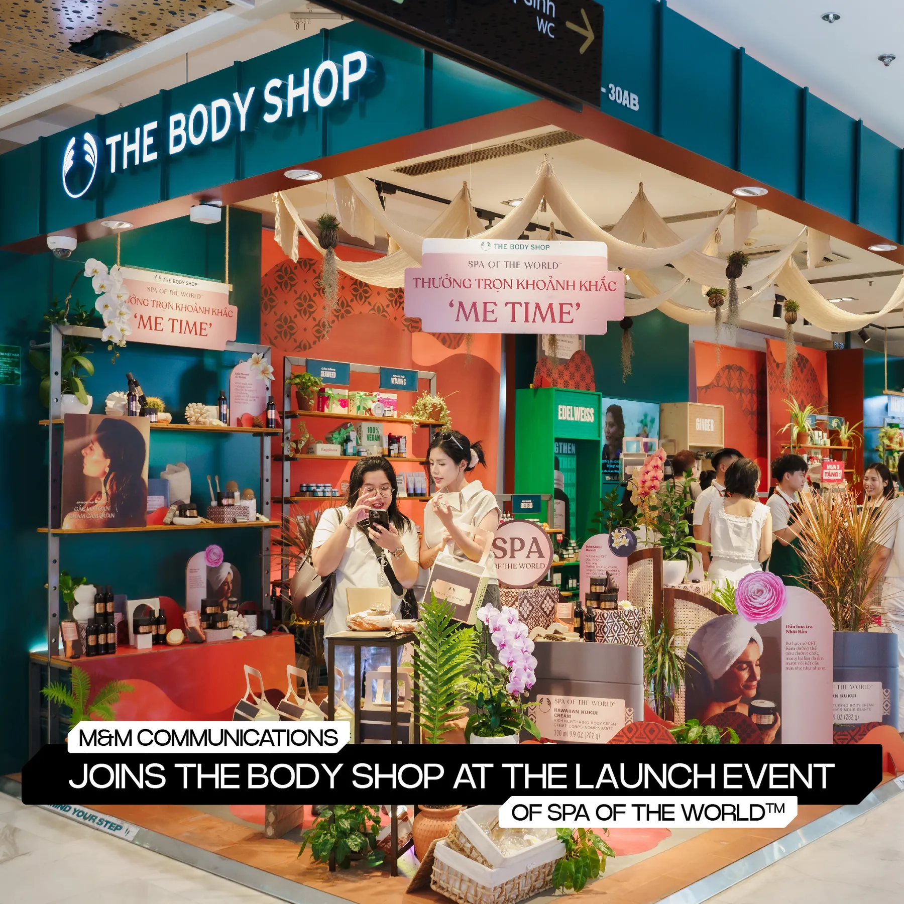 M&M COMMUNICATIONS JOINS THE BODY SHOP AT THE LAUNCH EVENT OF SPA OF THE WORLD™