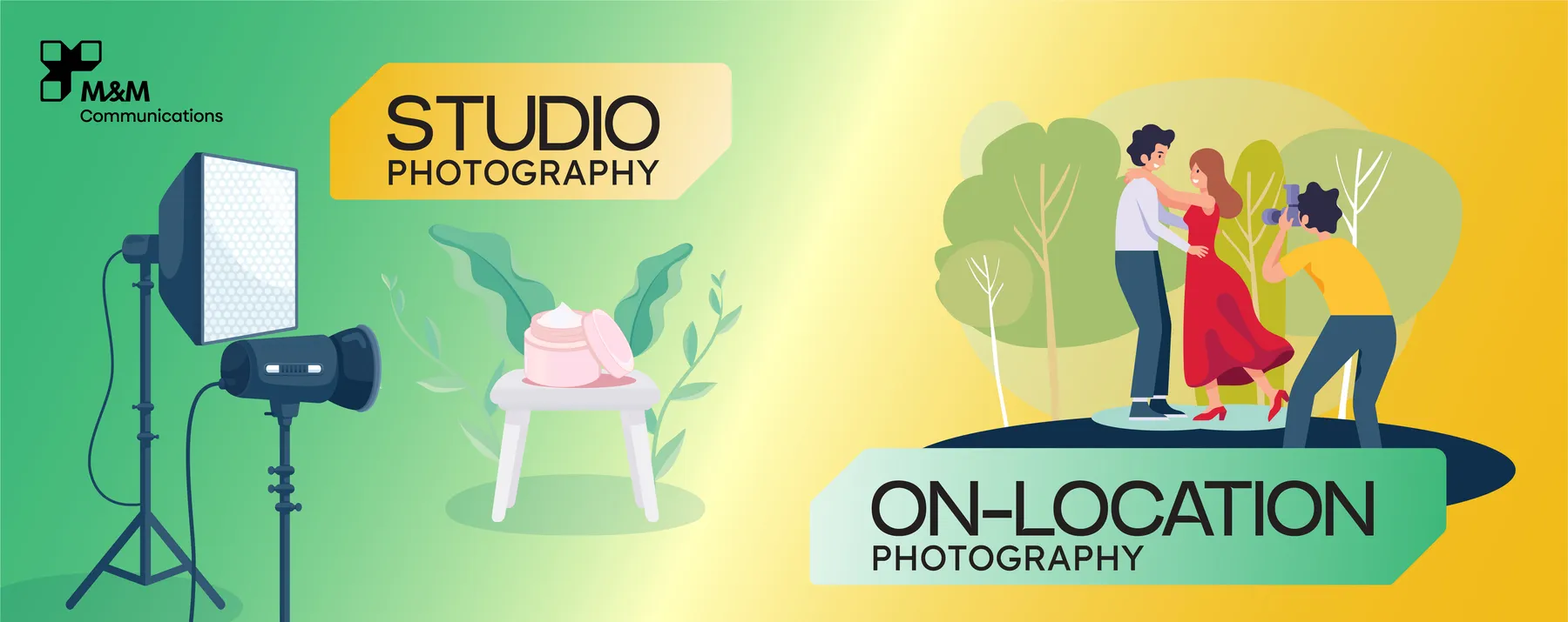 STUDIO PHOTOGRAPHY VS. ON-LOCATION PHOTOGRAPHY: WHICH SHOULD YOUR BUSINESS CHOOSE?